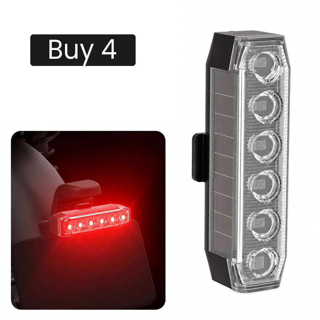 Universal Solar LED Warning Light for Cars and Motorcycles