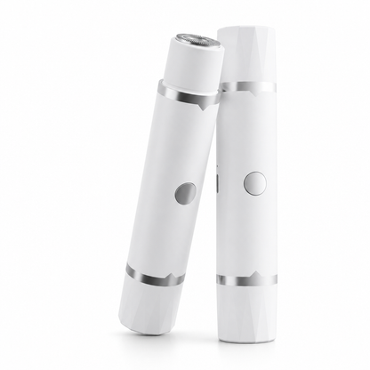 Portable Electric Hair Remover – dual-head body & bikini trimmer, gentle foil mesh & sensitive-area guards