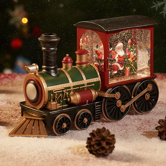 🎅🎊⛄ Christmas Gift Train Crystal Ball Ornament🎅🎊⛄