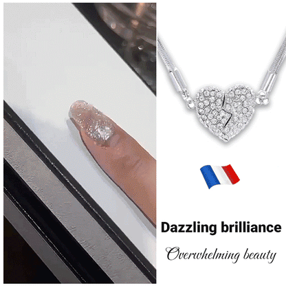 🎄Christmas Hot Sale Heart Diamond Necklace✨ (Buy 1 Get 1 Free)