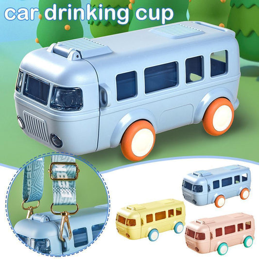 🧃2023 HOT SALE Toy Bus Water Bottle with shoulder strap🔥🔥free shipping